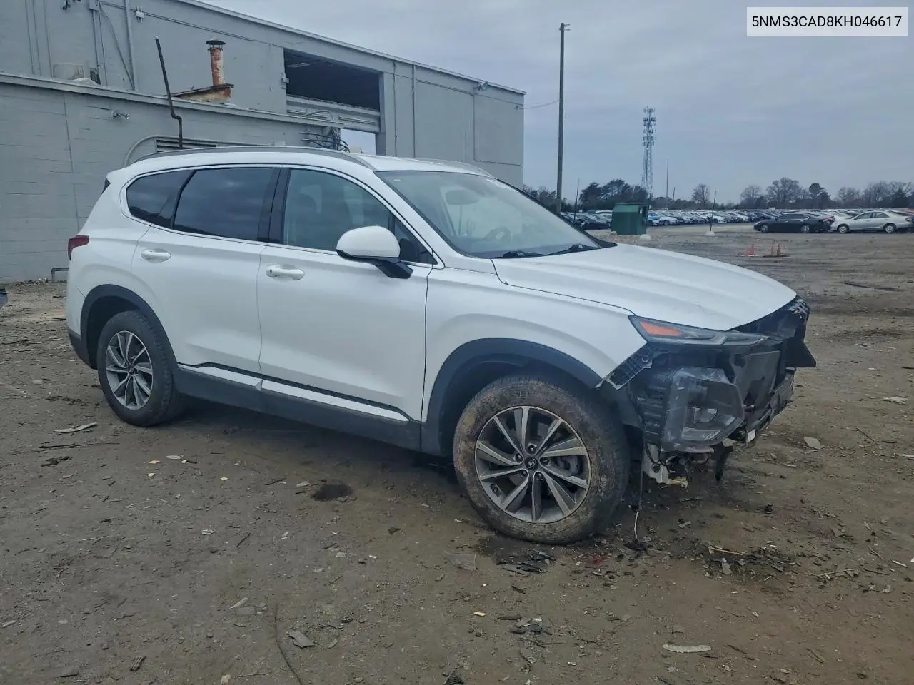 5NMS3CAD8KH046617 2019 Hyundai Santa Fe Sel