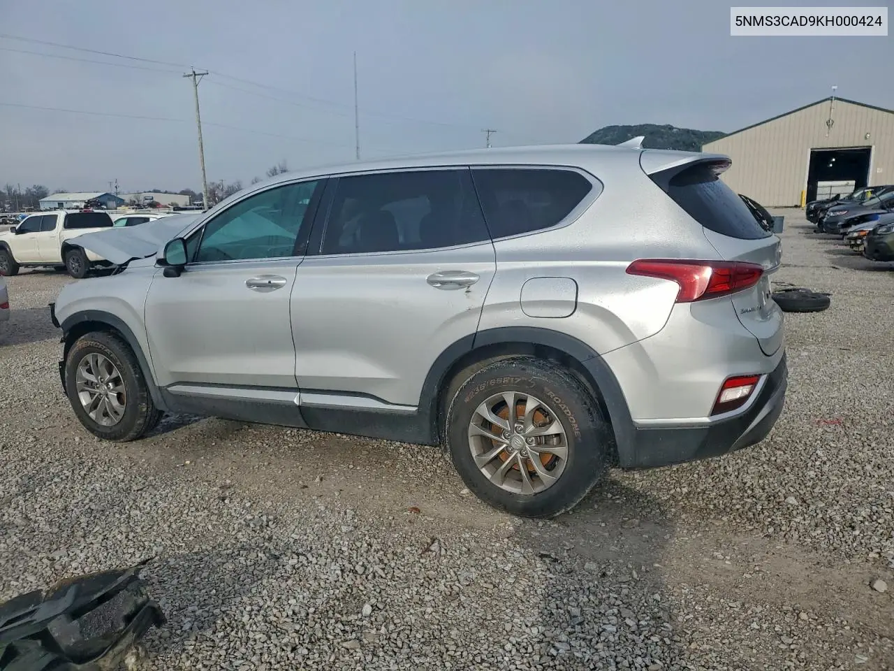 5NMS3CAD9KH000424 2019 Hyundai Santa Fe Sel