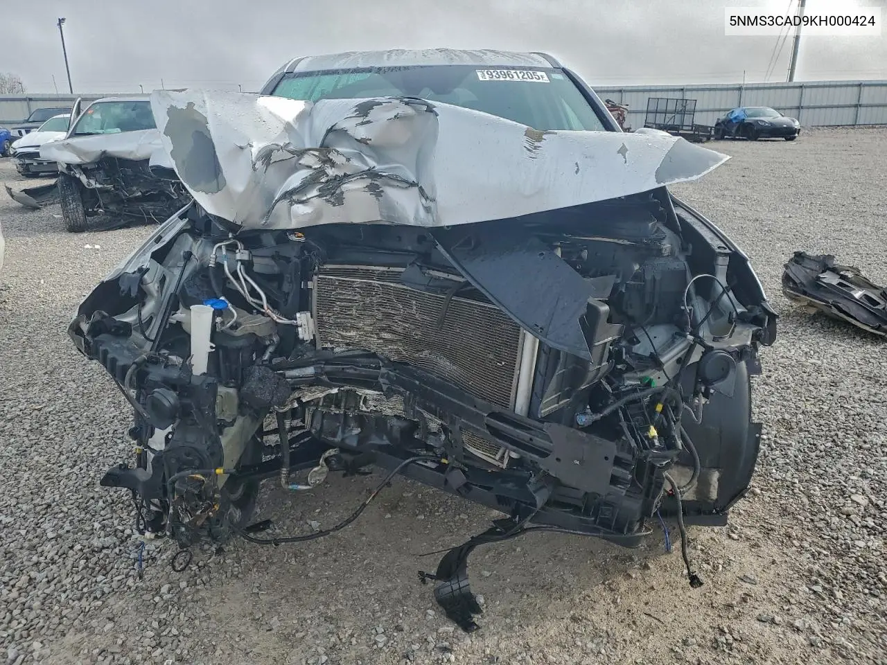 5NMS3CAD9KH000424 2019 Hyundai Santa Fe Sel