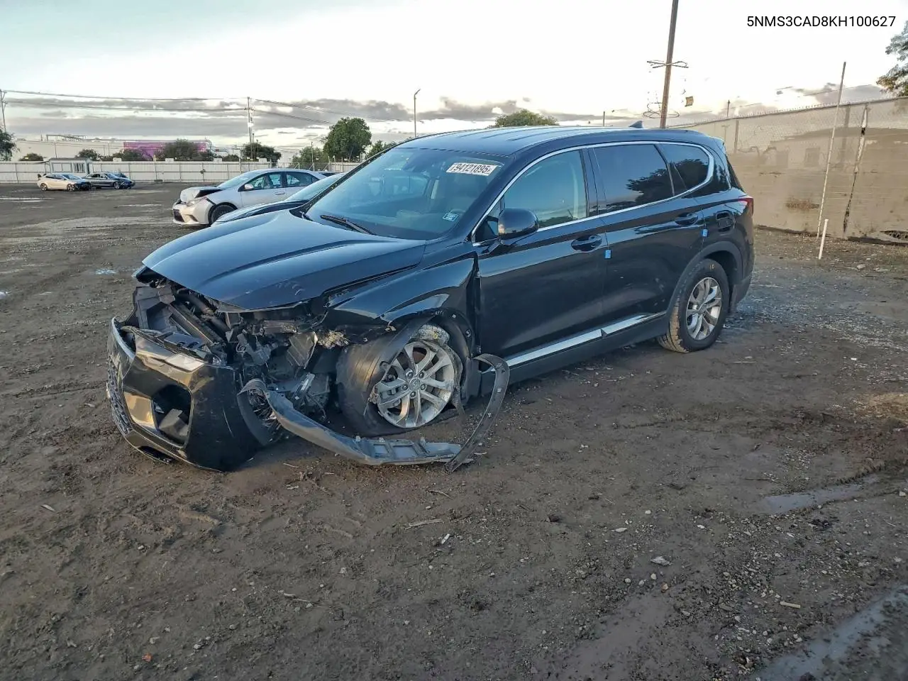 5NMS3CAD8KH100627 2019 Hyundai Santa Fe Sel