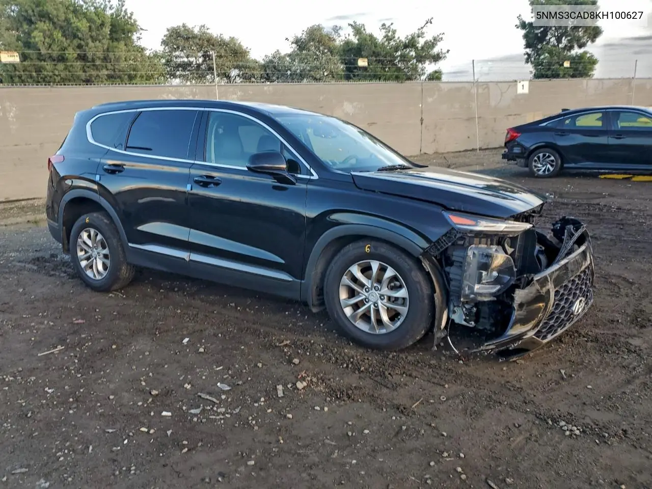 5NMS3CAD8KH100627 2019 Hyundai Santa Fe Sel