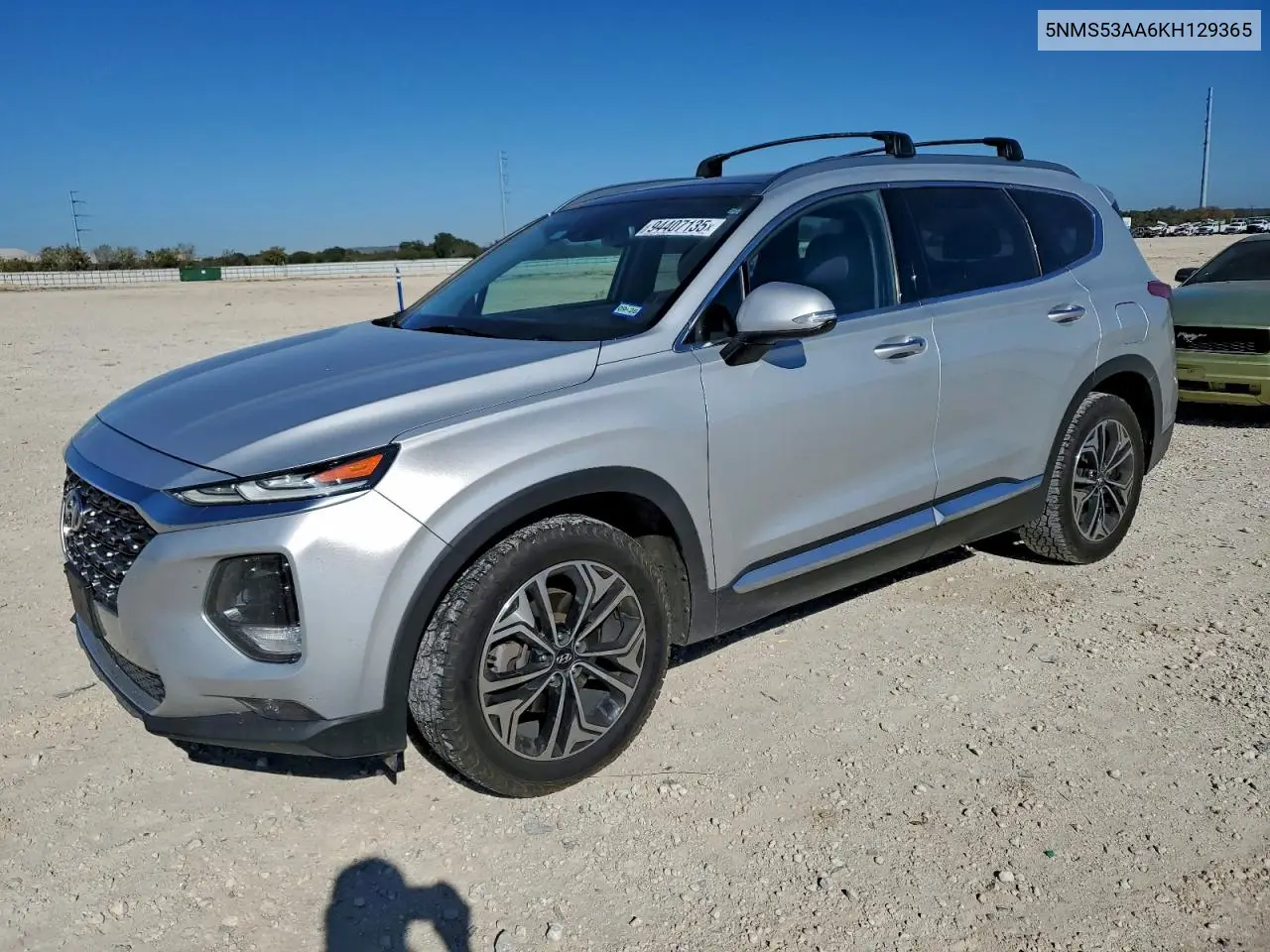5NMS53AA6KH129365 2019 Hyundai Santa Fe Limited