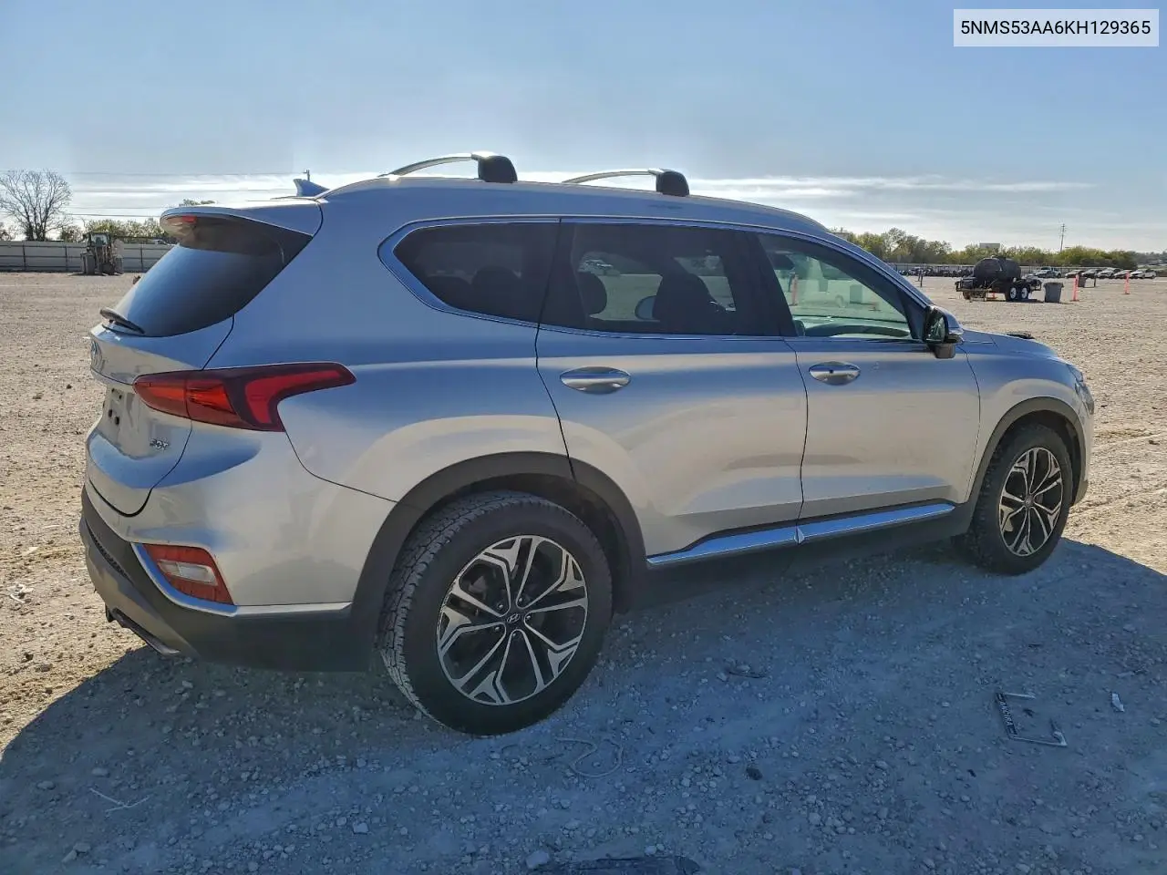 5NMS53AA6KH129365 2019 Hyundai Santa Fe Limited
