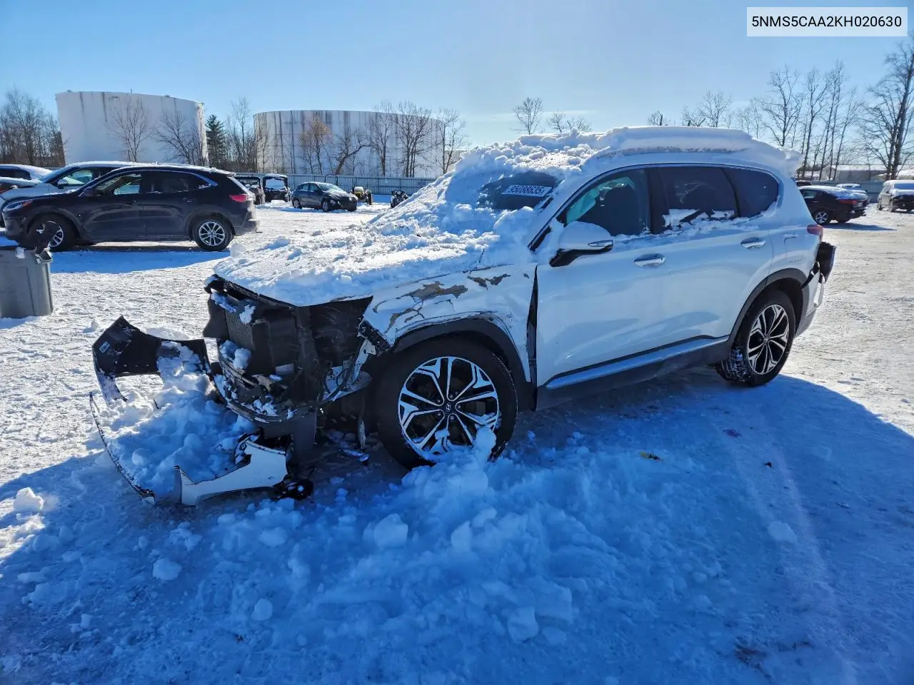 5NMS5CAA2KH020630 2019 Hyundai Santa Fe Limited