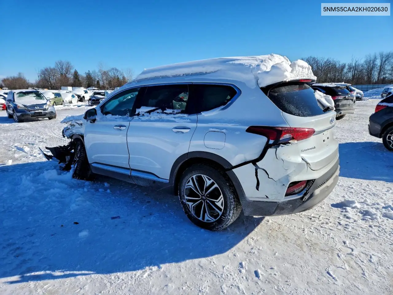 5NMS5CAA2KH020630 2019 Hyundai Santa Fe Limited