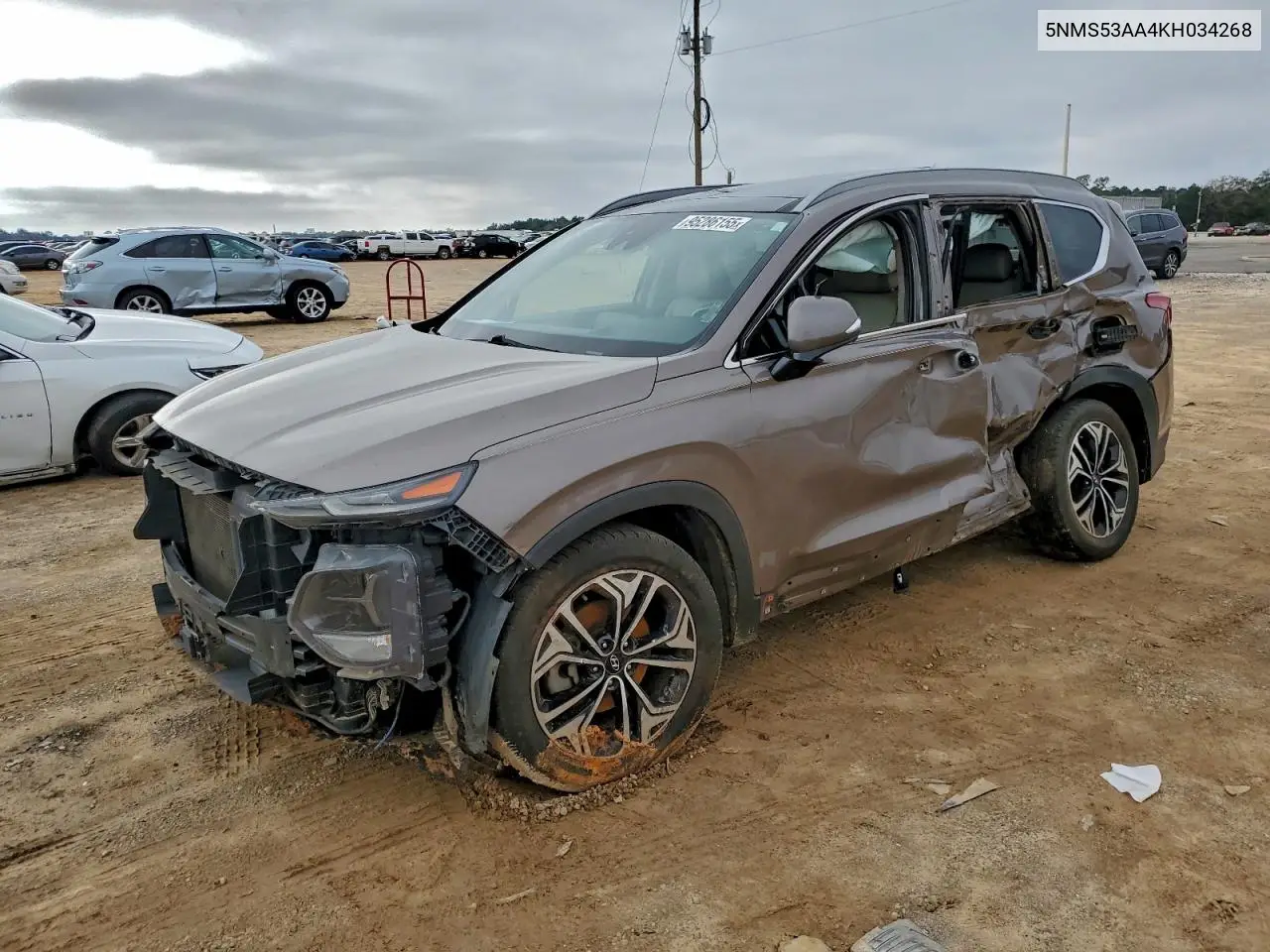 5NMS53AA4KH034268 2019 Hyundai Santa Fe Limited