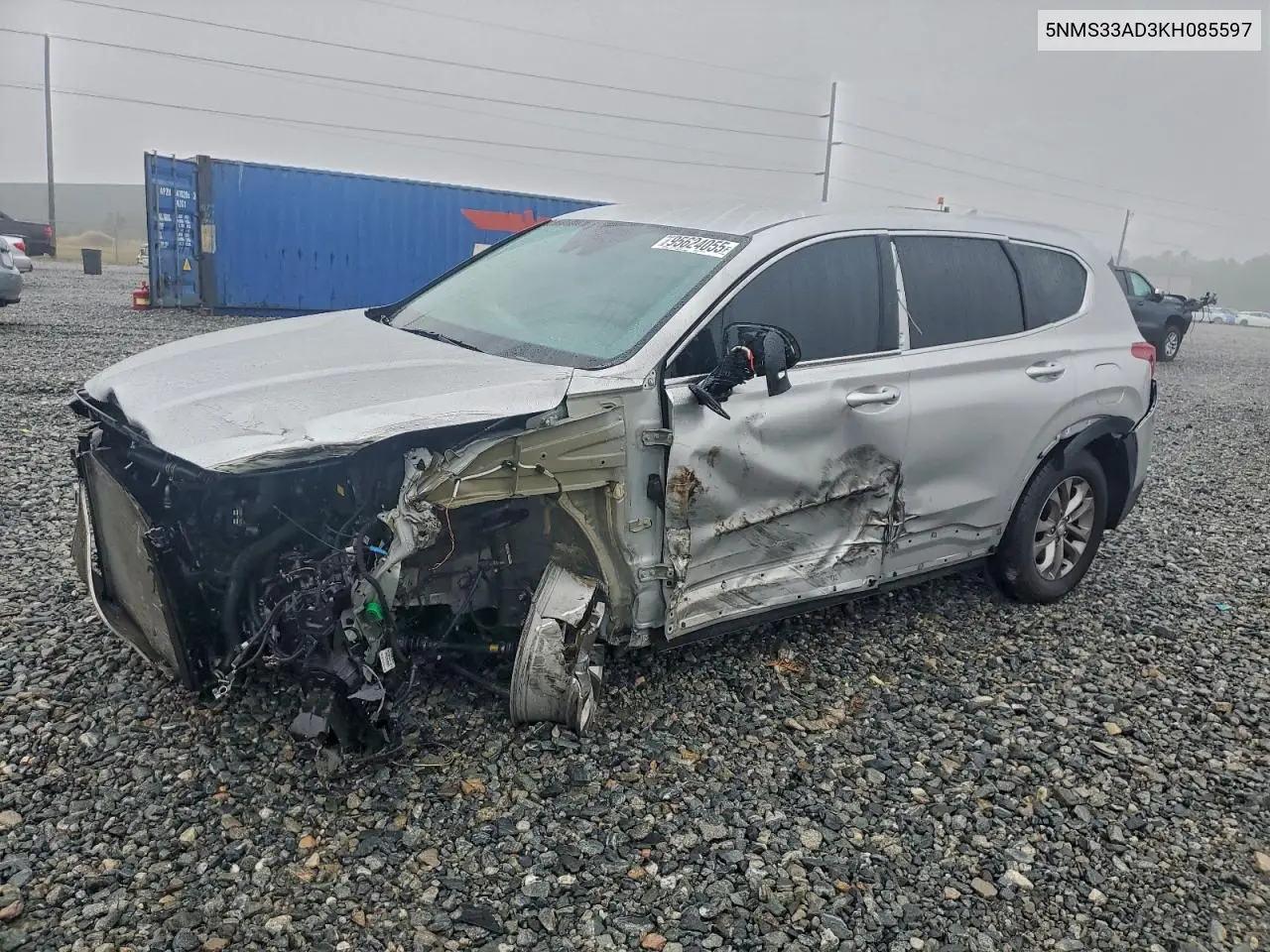 5NMS33AD3KH085597 2019 Hyundai Santa Fe Sel
