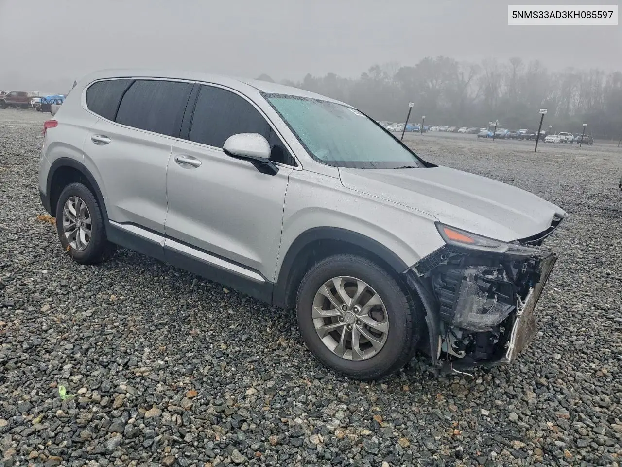 5NMS33AD3KH085597 2019 Hyundai Santa Fe Sel