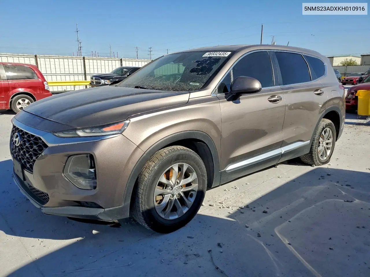 5NMS23ADXKH010916 2019 Hyundai Santa Fe Se