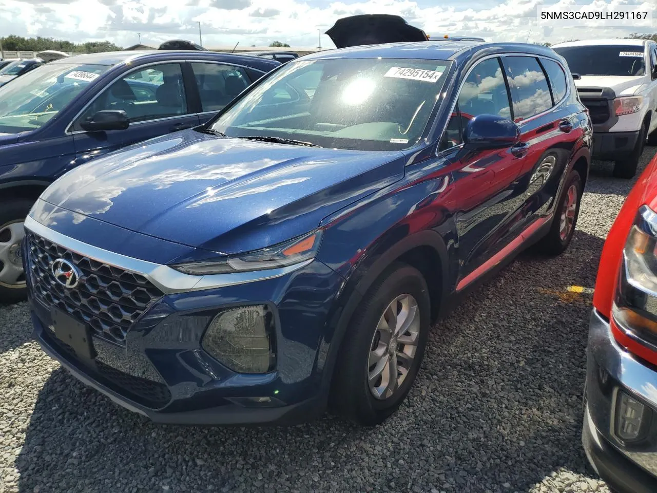 5NMS3CAD9LH291167 2020 Hyundai Santa Fe Sel