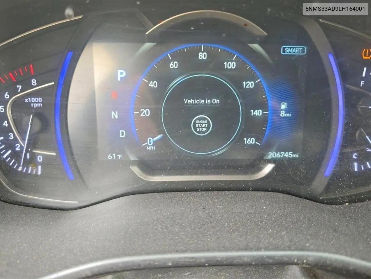 5NMS33AD9LH164001 2020 Hyundai Santa Fe Sel