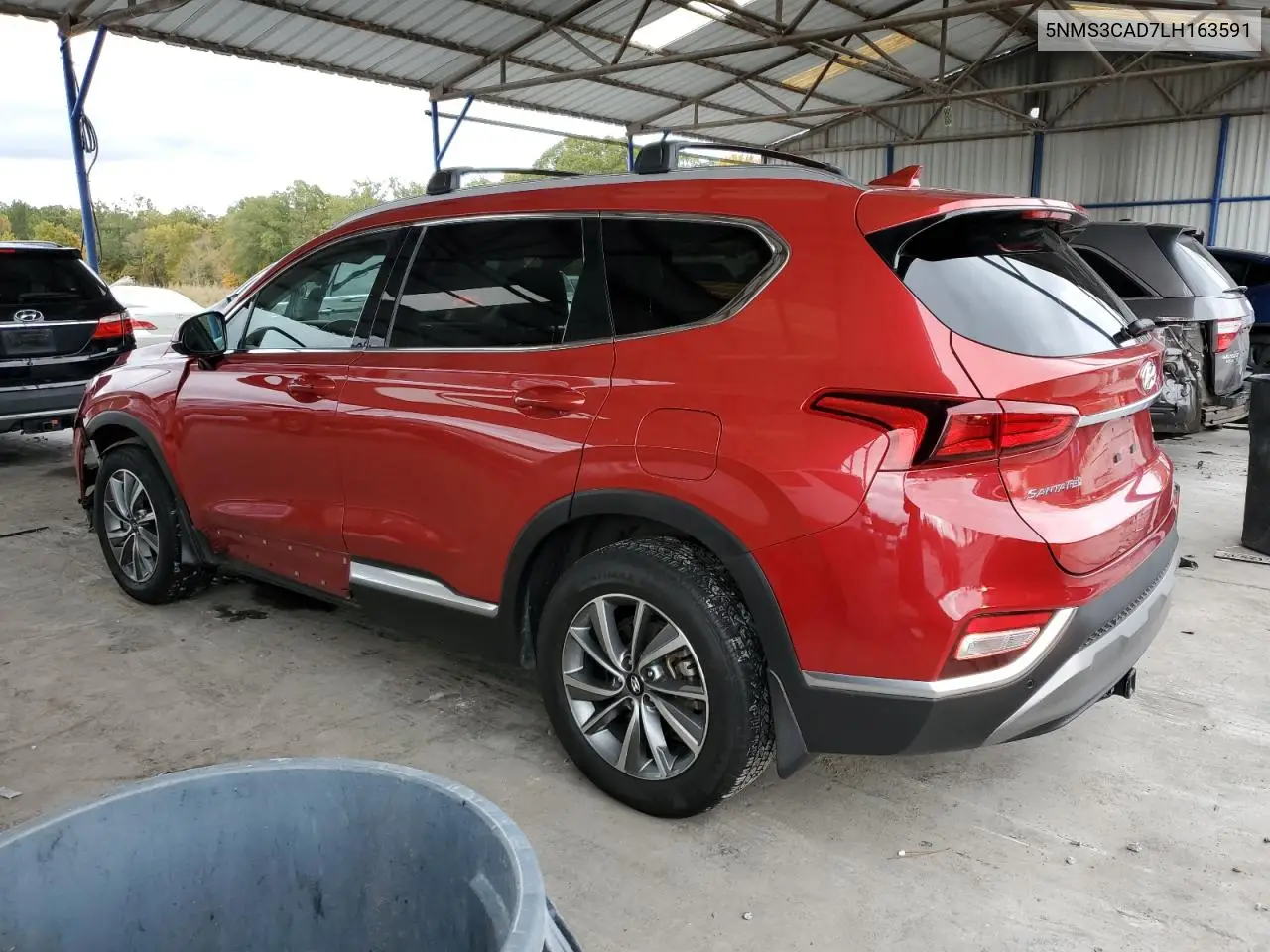 5NMS3CAD7LH163591 2020 Hyundai Santa Fe Sel