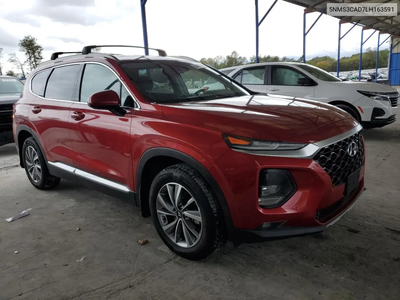 5NMS3CAD7LH163591 2020 Hyundai Santa Fe Sel