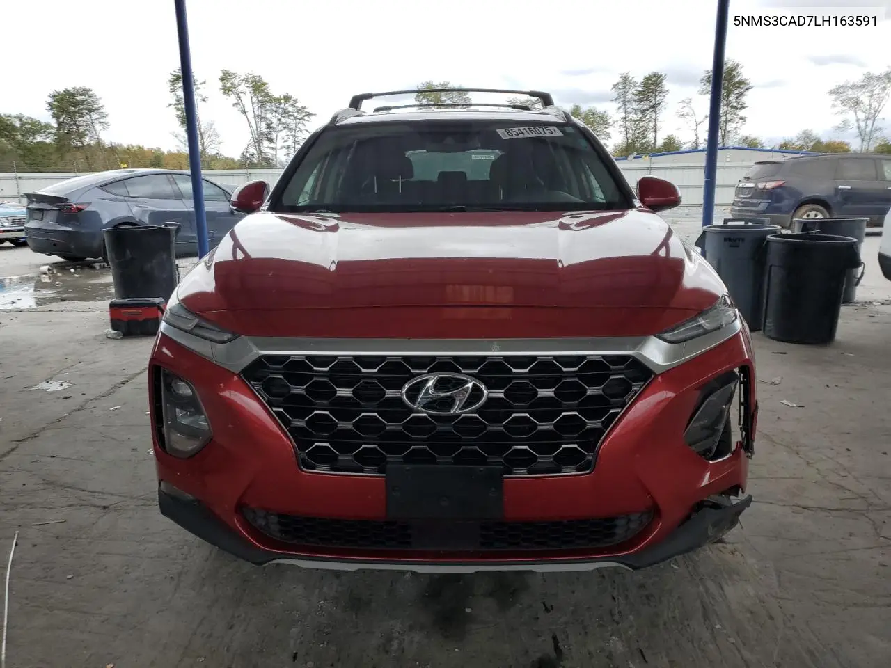 5NMS3CAD7LH163591 2020 Hyundai Santa Fe Sel