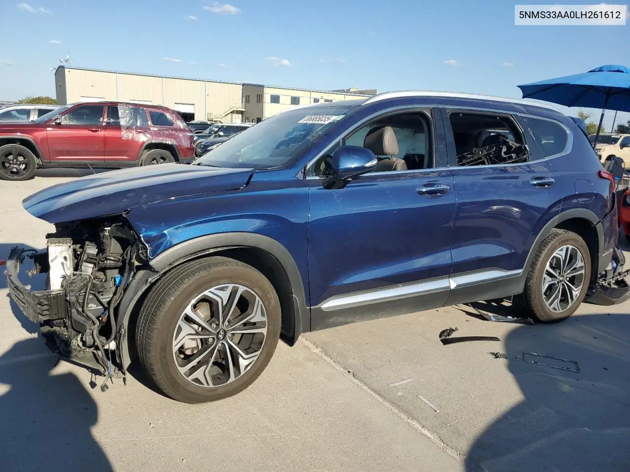 5NMS33AA0LH261612 2020 Hyundai Santa Fe Sel
