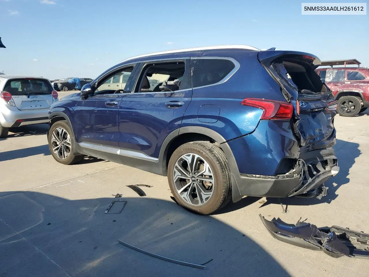 5NMS33AA0LH261612 2020 Hyundai Santa Fe Sel