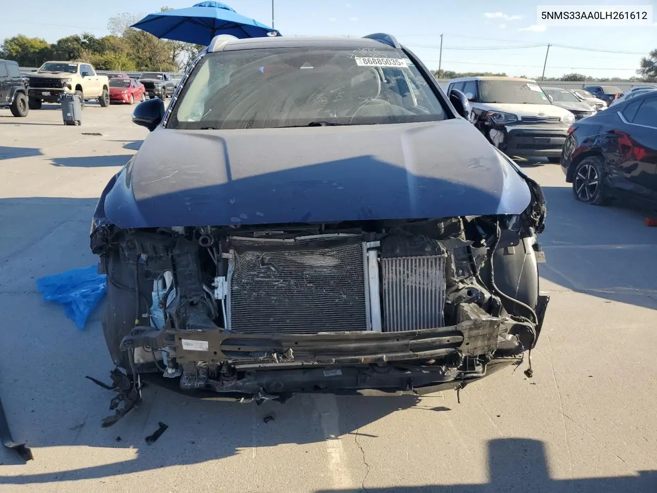 5NMS33AA0LH261612 2020 Hyundai Santa Fe Sel