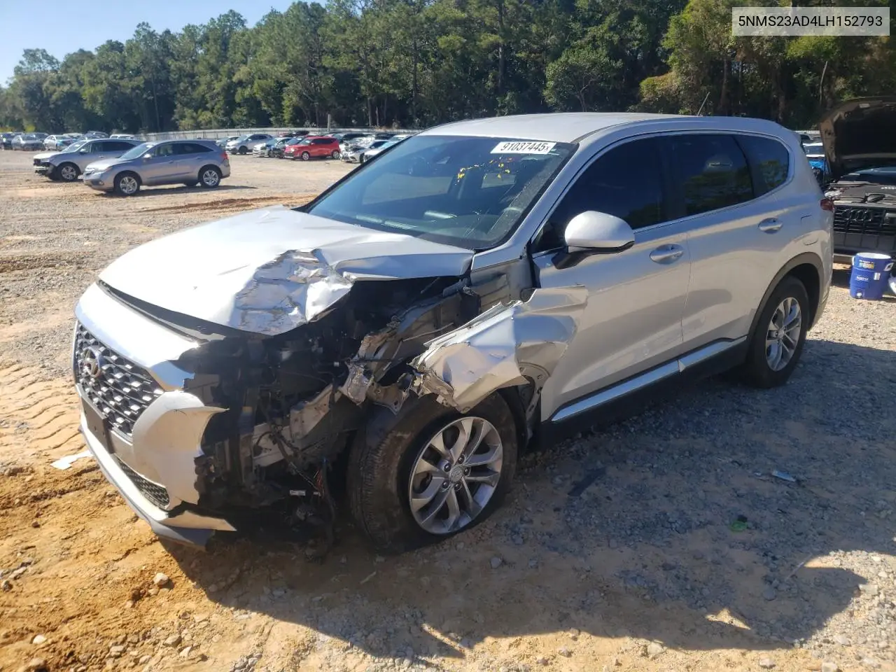5NMS23AD4LH152793 2020 Hyundai Santa Fe Se