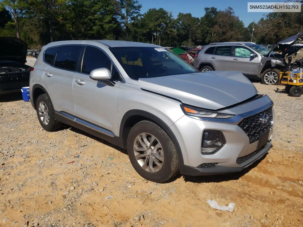5NMS23AD4LH152793 2020 Hyundai Santa Fe Se