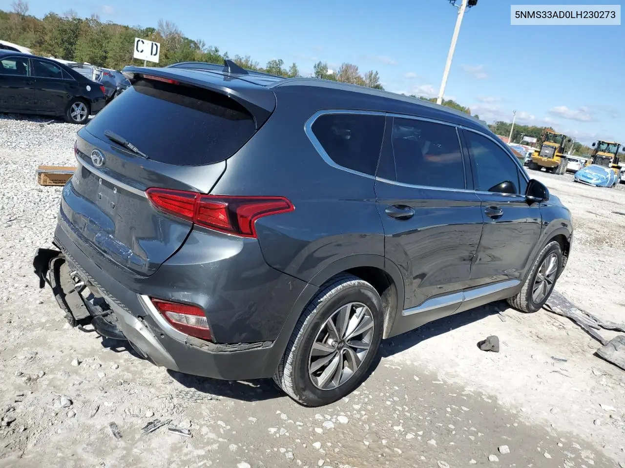 5NMS33AD0LH230273 2020 Hyundai Santa Fe Sel