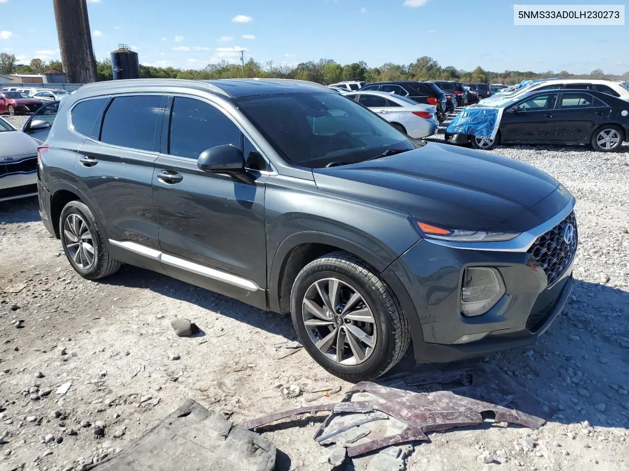 5NMS33AD0LH230273 2020 Hyundai Santa Fe Sel