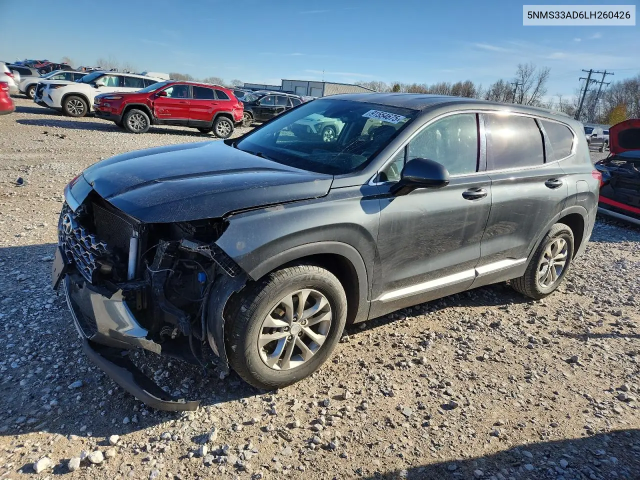 5NMS33AD6LH260426 2020 Hyundai Santa Fe Sel