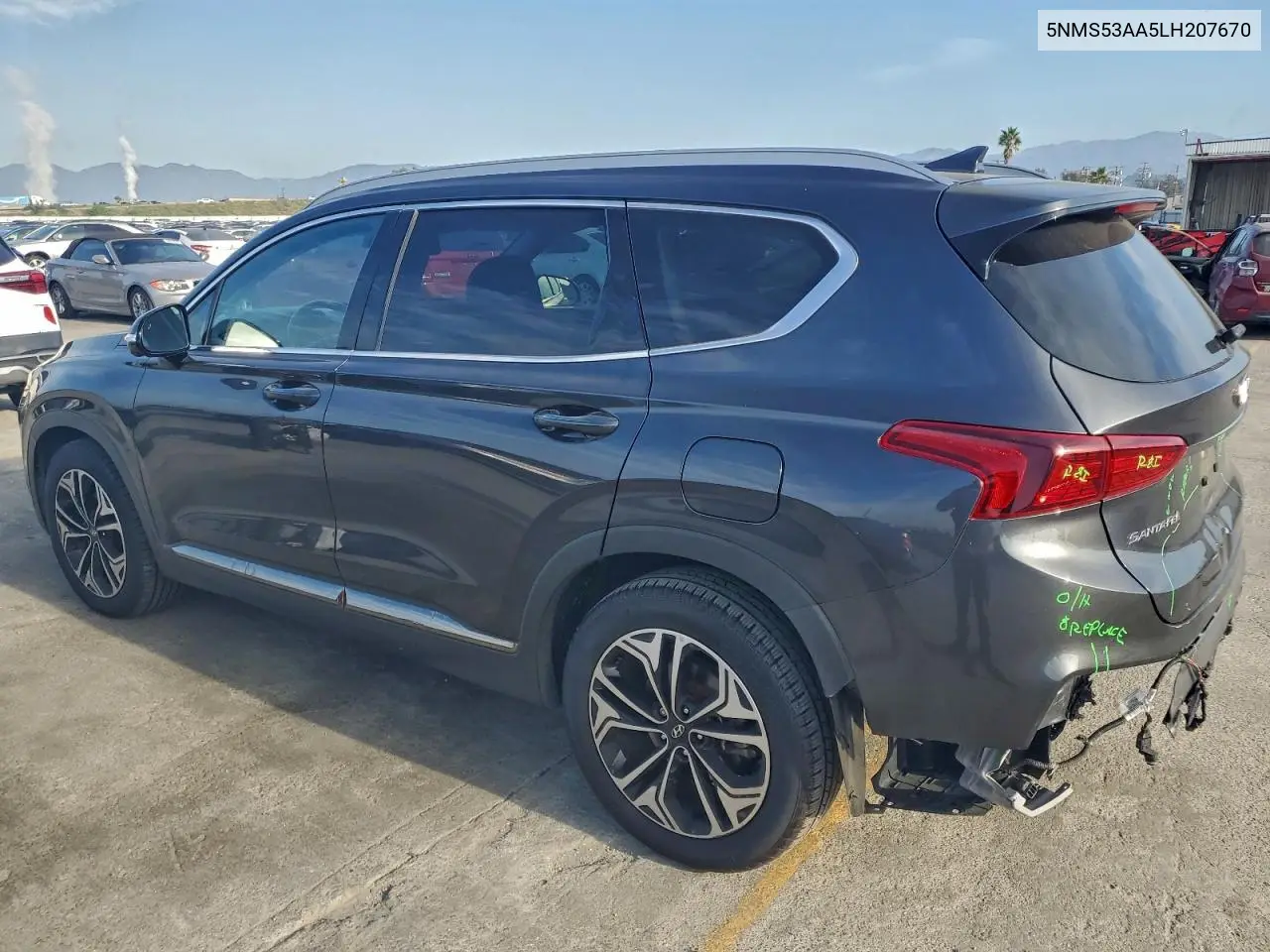 5NMS53AA5LH207670 2020 Hyundai Santa Fe Limited