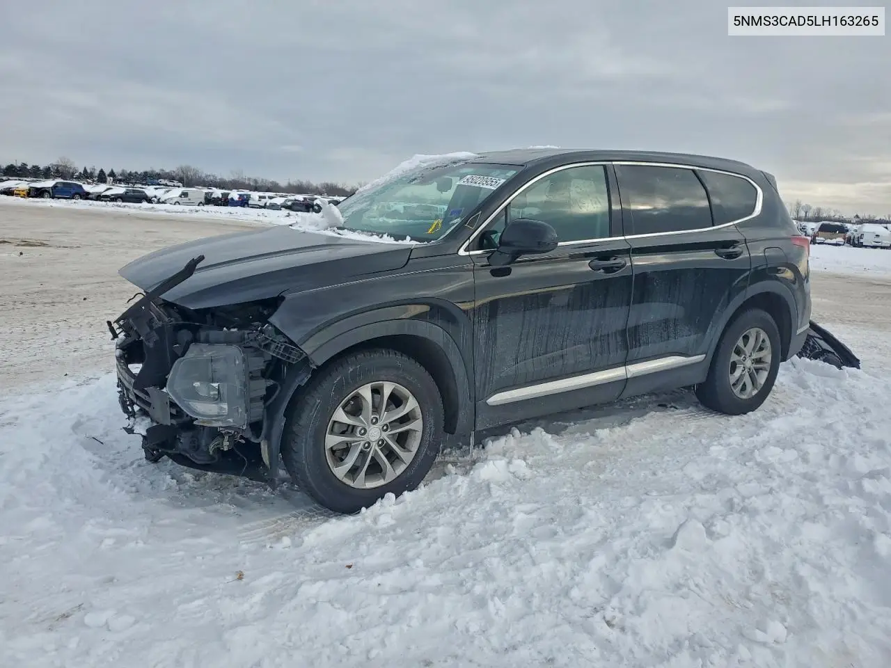 5NMS3CAD5LH163265 2020 Hyundai Santa Fe Sel