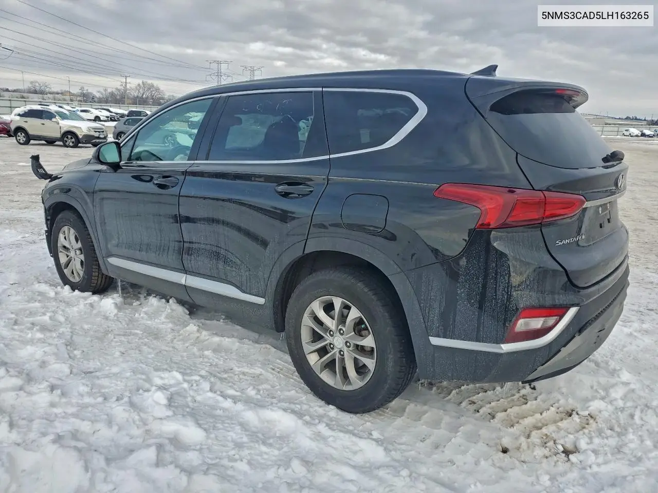 5NMS3CAD5LH163265 2020 Hyundai Santa Fe Sel
