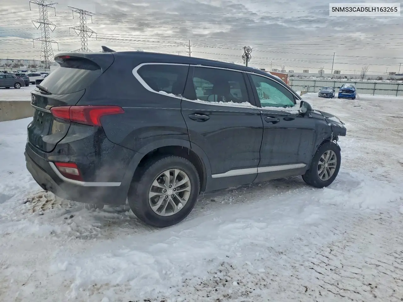 5NMS3CAD5LH163265 2020 Hyundai Santa Fe Sel