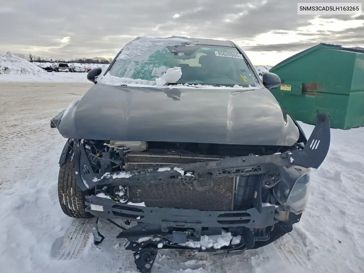 5NMS3CAD5LH163265 2020 Hyundai Santa Fe Sel
