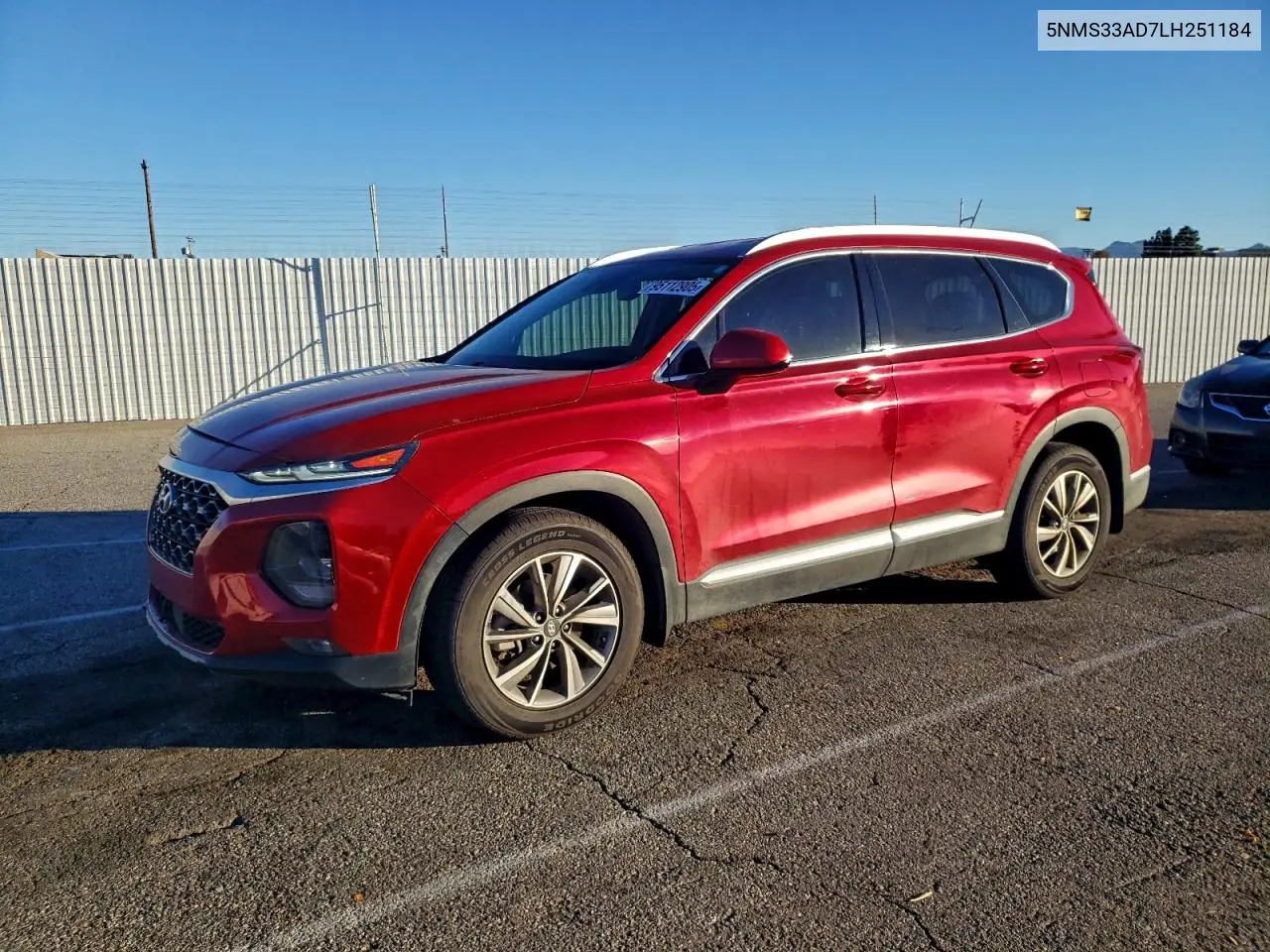 5NMS33AD7LH251184 2020 Hyundai Santa Fe Sel