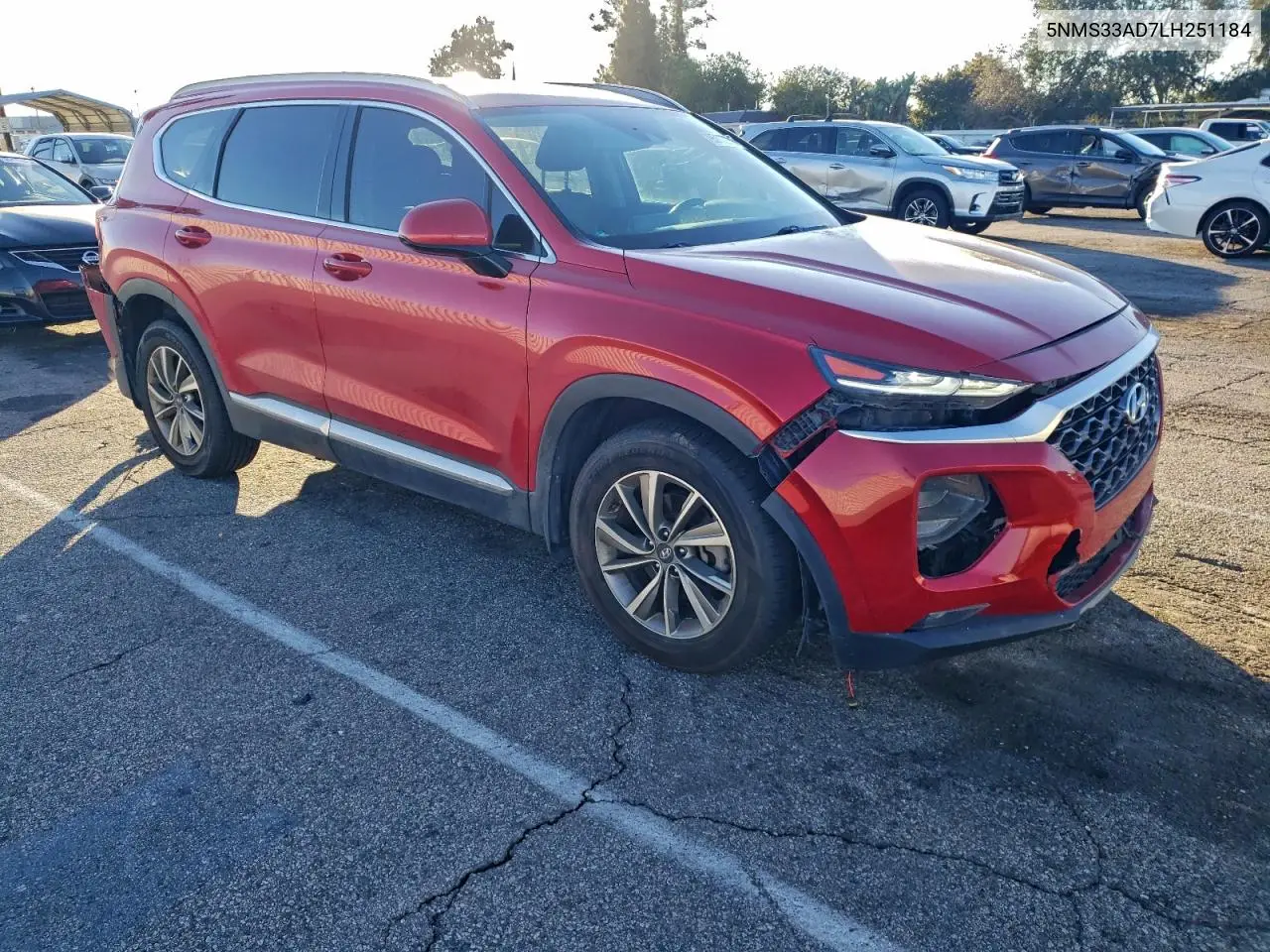 5NMS33AD7LH251184 2020 Hyundai Santa Fe Sel