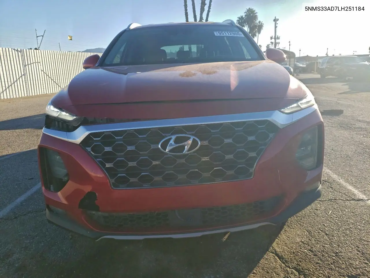 5NMS33AD7LH251184 2020 Hyundai Santa Fe Sel