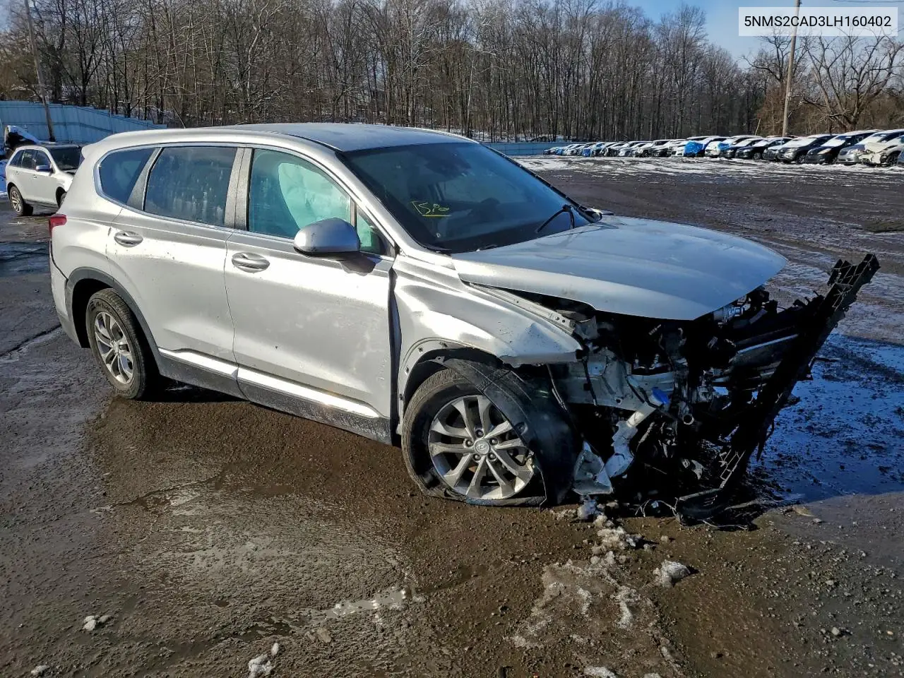 5NMS2CAD3LH160402 2020 Hyundai Santa Fe Se
