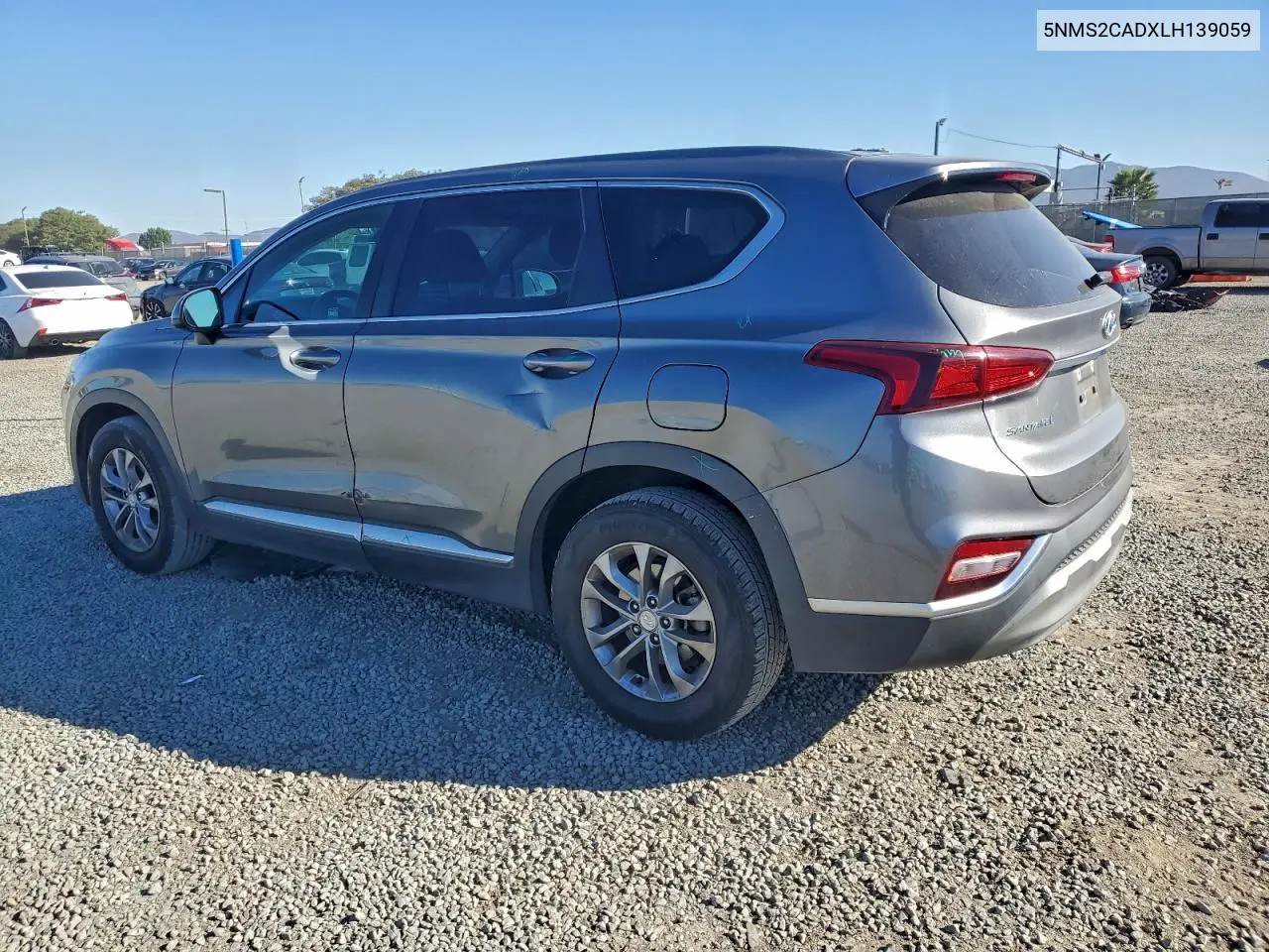 5NMS2CADXLH139059 2020 Hyundai Santa Fe Se