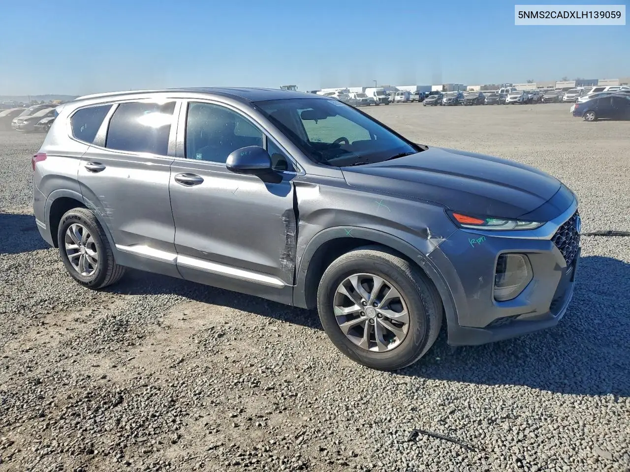 5NMS2CADXLH139059 2020 Hyundai Santa Fe Se