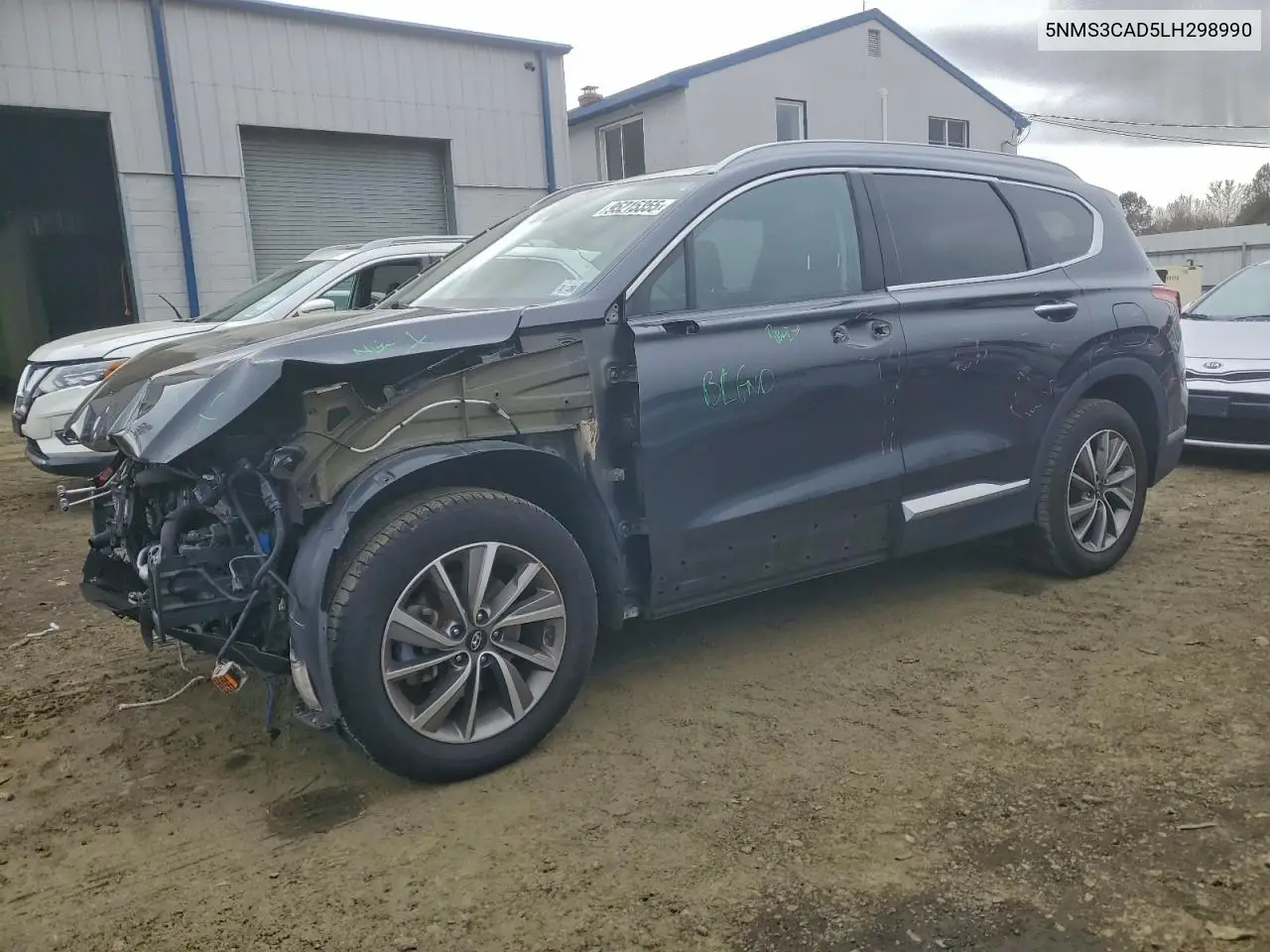 5NMS3CAD5LH298990 2020 Hyundai Santa Fe Sel