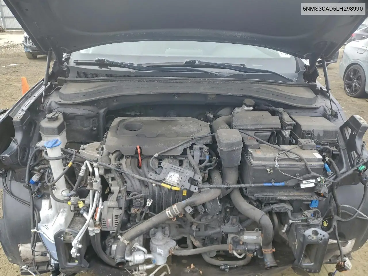 5NMS3CAD5LH298990 2020 Hyundai Santa Fe Sel