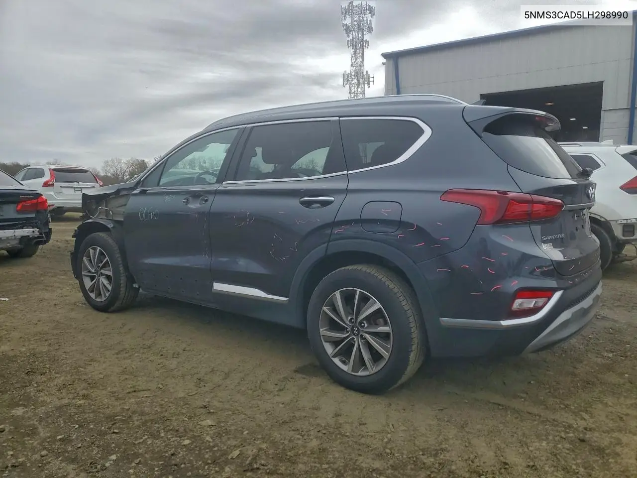 5NMS3CAD5LH298990 2020 Hyundai Santa Fe Sel