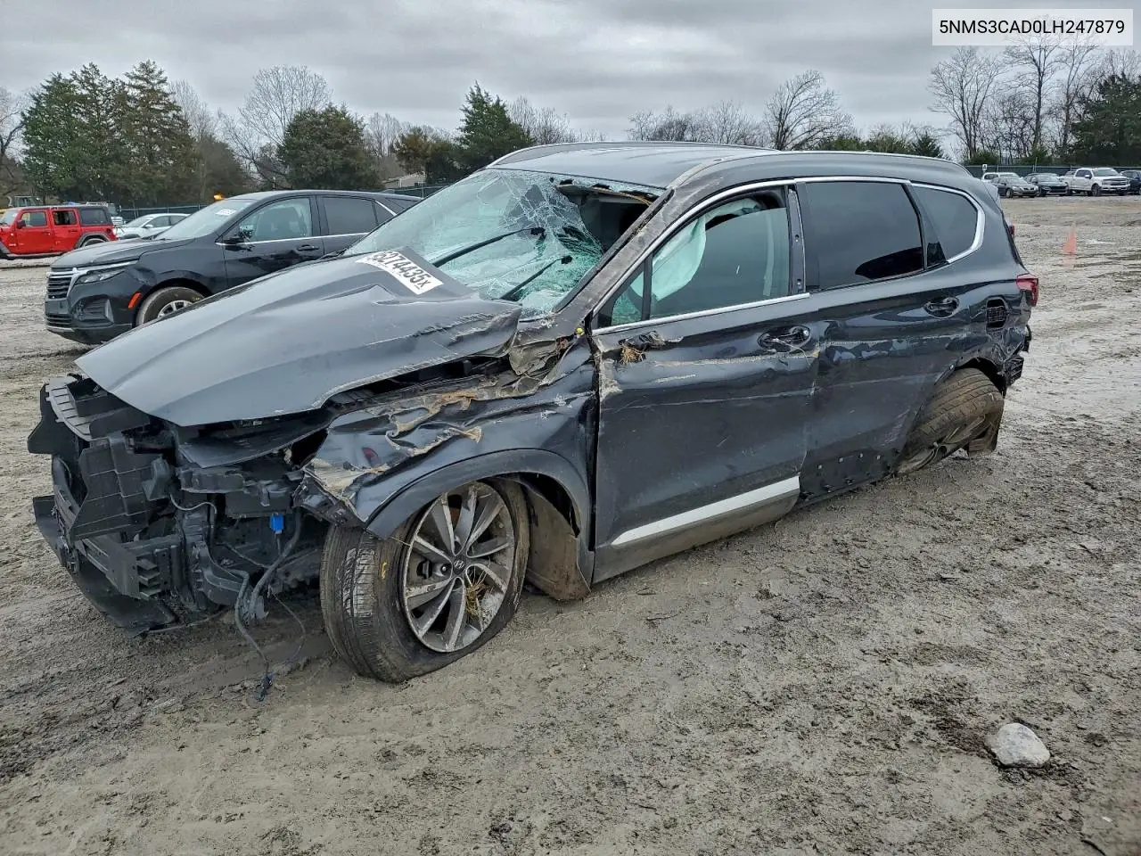 5NMS3CAD0LH247879 2020 Hyundai Santa Fe Sel