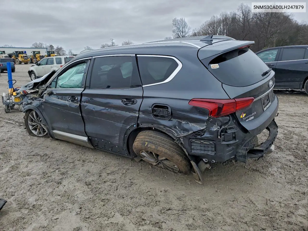5NMS3CAD0LH247879 2020 Hyundai Santa Fe Sel