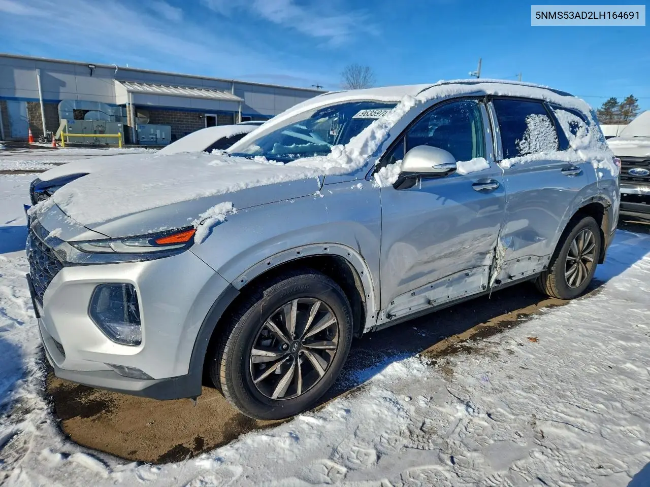 5NMS53AD2LH164691 2020 Hyundai Santa Fe Limited