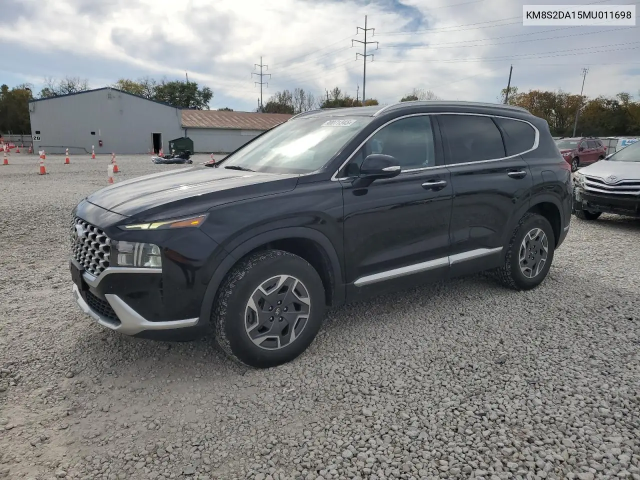KM8S2DA15MU011698 2021 Hyundai Santa Fe Blue