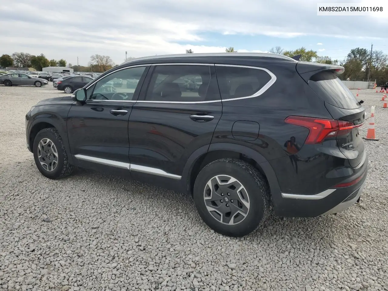 KM8S2DA15MU011698 2021 Hyundai Santa Fe Blue