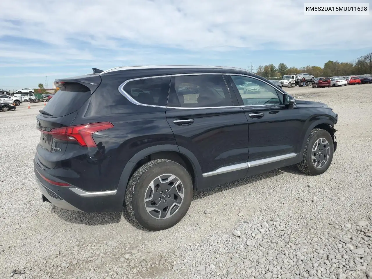 KM8S2DA15MU011698 2021 Hyundai Santa Fe Blue