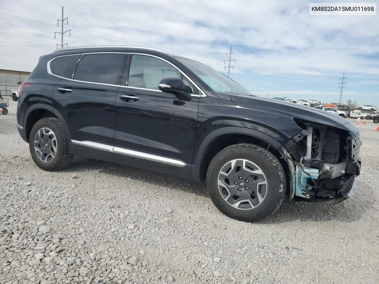 KM8S2DA15MU011698 2021 Hyundai Santa Fe Blue