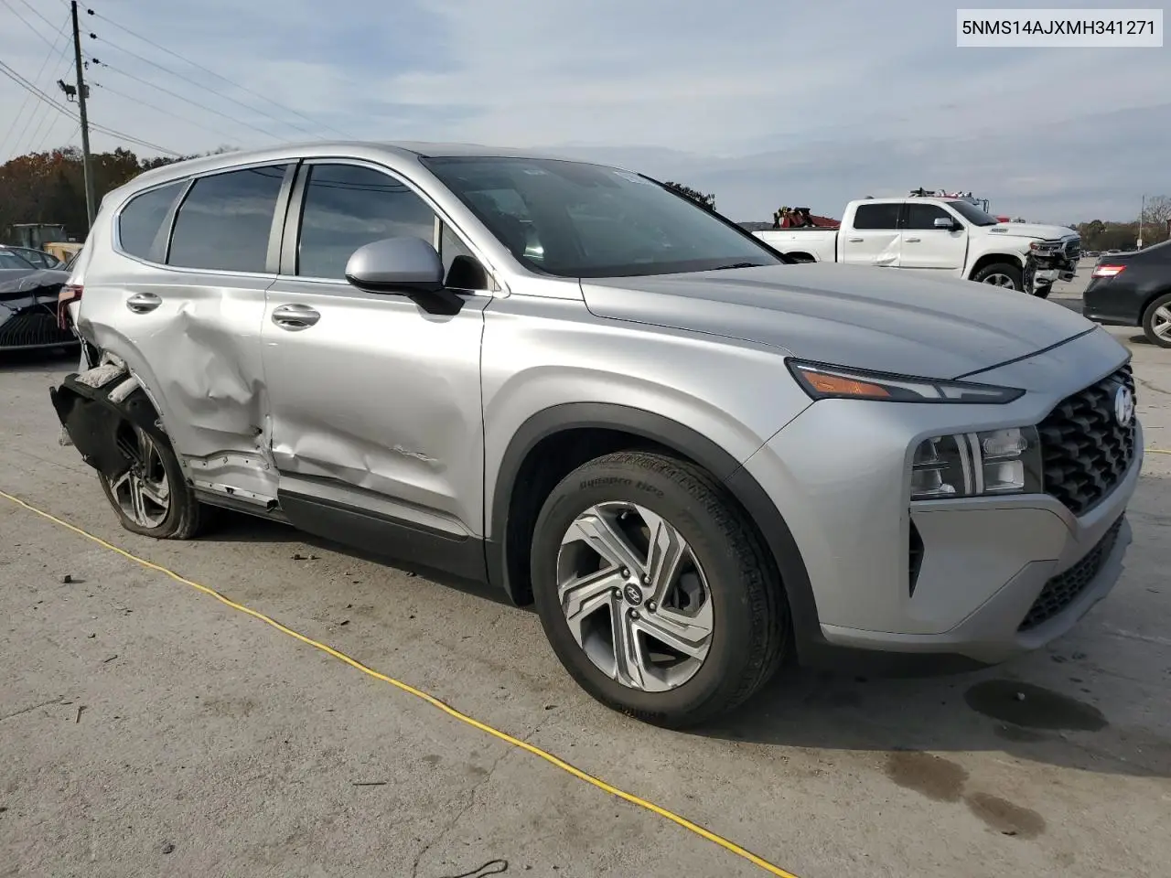 5NMS14AJXMH341271 2021 Hyundai Santa Fe Se