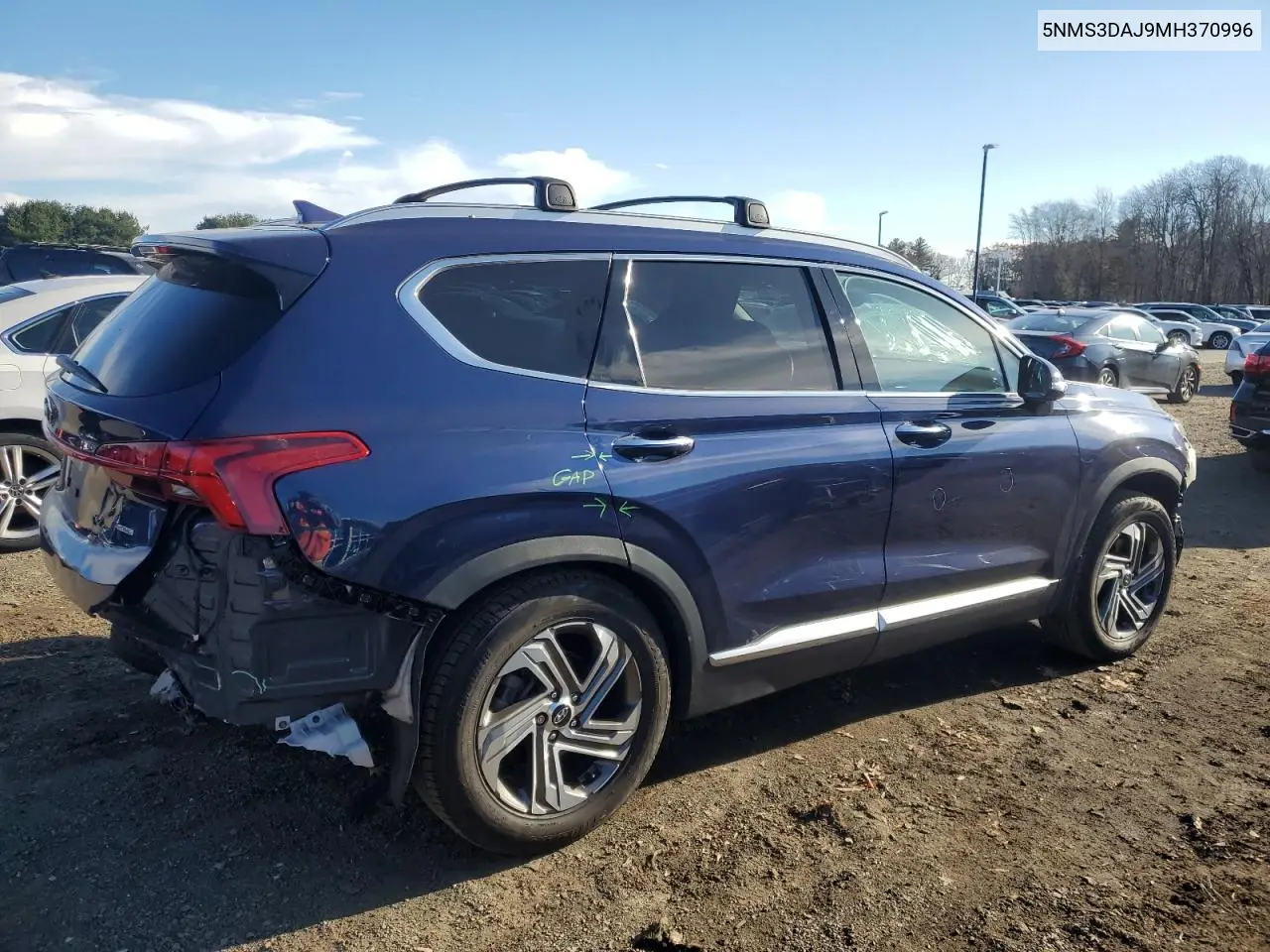 5NMS3DAJ9MH370996 2021 Hyundai Santa Fe Sel