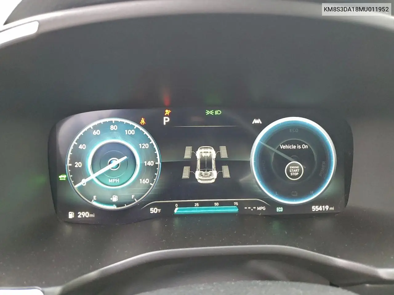 KM8S3DA18MU011952 2021 Hyundai Santa Fe Sel Premium